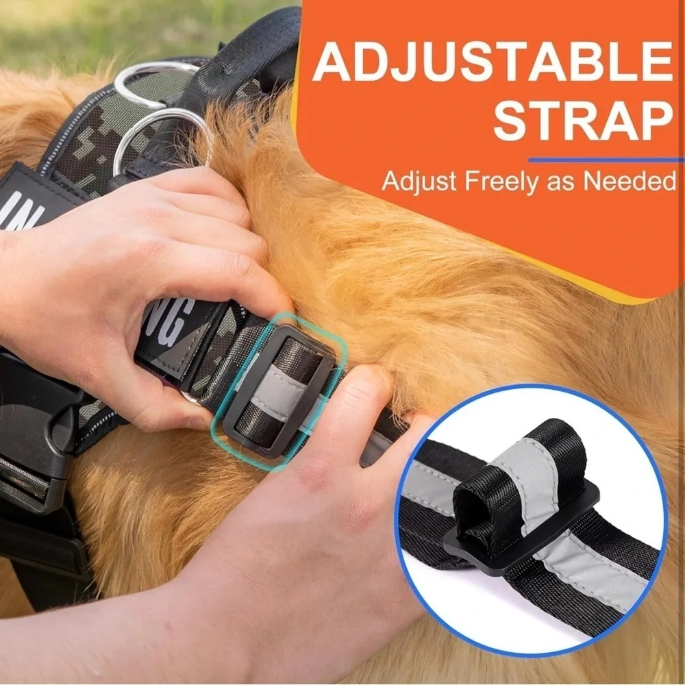 No Pull Pet Harness with 3 Side Rings for Leash Placement